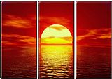 landscape Red Sunset painting